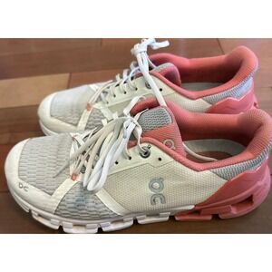 ON Running cloud Shoes White Coral Pink US 7